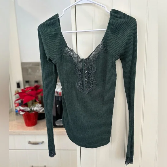 Free People Ribbed Longsleeve - Picture 2 of 4